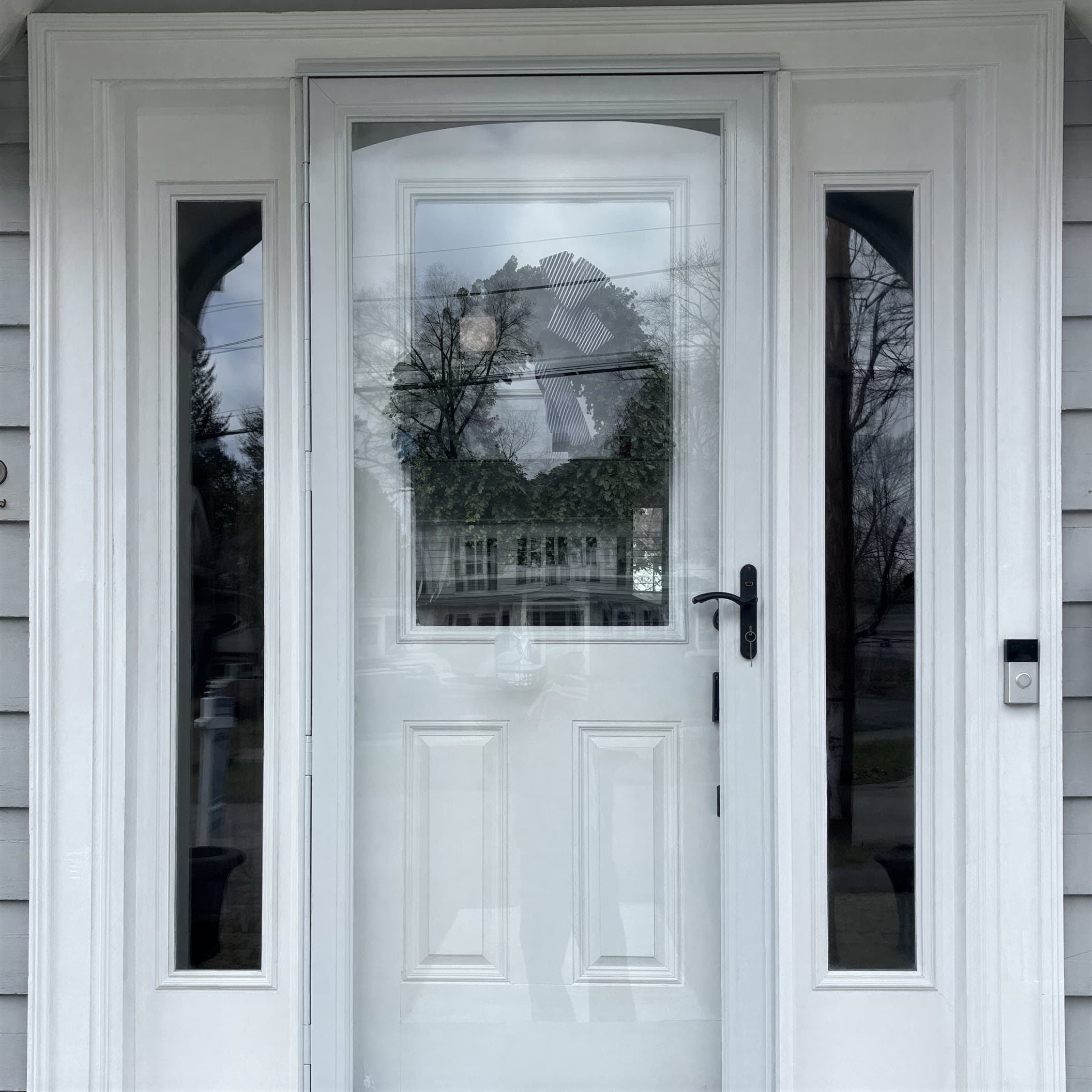 After — new high-performance storm door