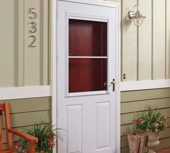 Mr. StormDoor product photo: series 300 partial light 1 2 light