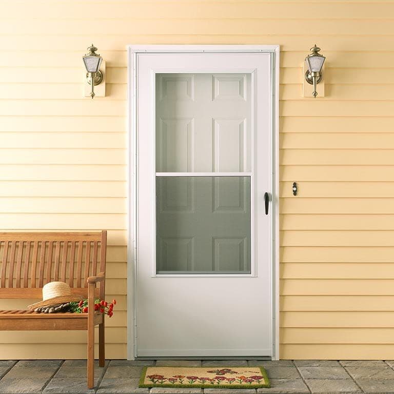 Mr. StormDoor product photo: series 100 partial light 3 4 light self storing