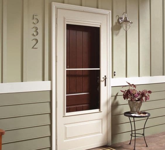 Mr. StormDoor product photo: series 300 partial light 3 4 light self storing